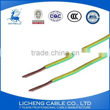 10mm2 earthing wire PVC insulated copper core electric cable