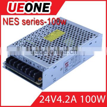 (s-100-24)Switching Mode 110V 220V AC Input To DC Output 100W 24V Power Supply