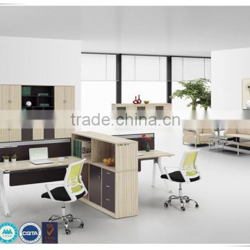 Factory price fashional panel office desk with extension desk