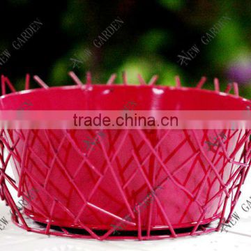 red zinc item special plant pots