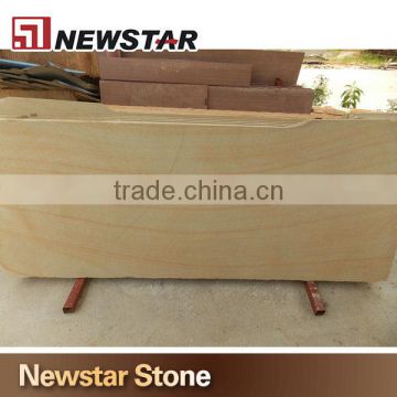 Yellow wood grain china sandstone cladding
