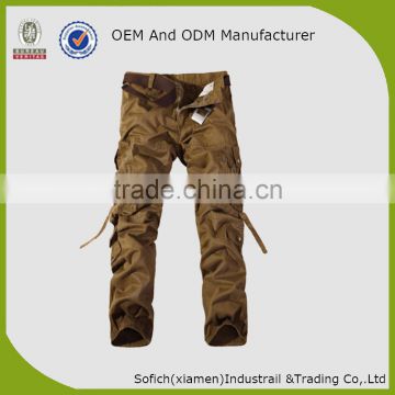 Cheap pants army trousers with polyester cotton ripstop
