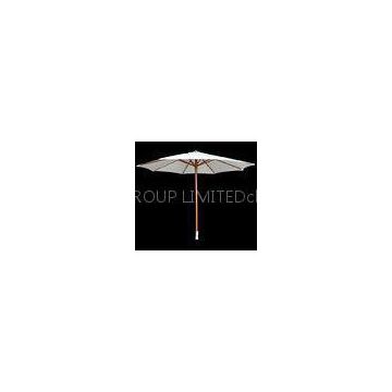 Round Diameter Hardwood Outdoor Cantilever Umbrella / 3M Wooden Umbrella
