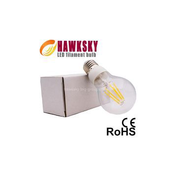 CE ROSH 6w led filament bulb factory