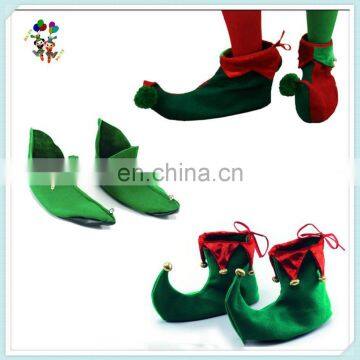 Non Woven Felt Cheap Christmas Party Fancy Dress Elf Shoes HPC-1004