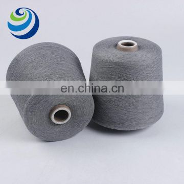 Grey bamboo-charcoal new durable 30% bamboo charcoal polyester 20% rayon 50% cotton Ne32s bamboo charcoal blended spun yarn