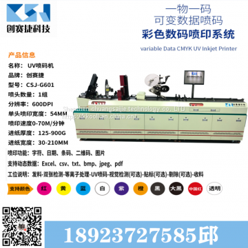 Two-dimensional code UV inkjet production machinery equipment manufacturers clothing tag inkjet machine