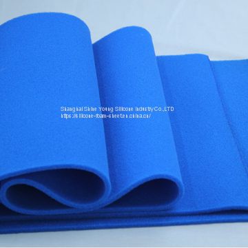 finished padding open cell silicone foam sheet for steam press machine