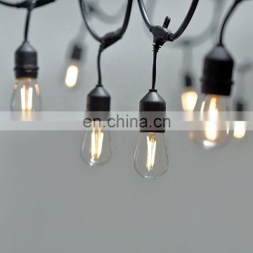 Weatherproof Hanging Edison LED Bulb Light String Solar Powered Wedding Festoon Garden Patio Night Lights