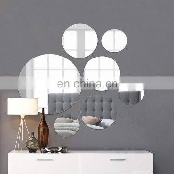 OEM shaped silver coated mirror for bathroom and gym wall