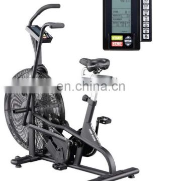Commercial fitness equipment air bike fan exercise bike with LED screen