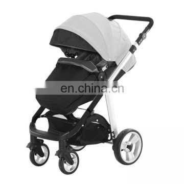 EN1888 customized fabric color high landscape folding baby stroller pram luxury