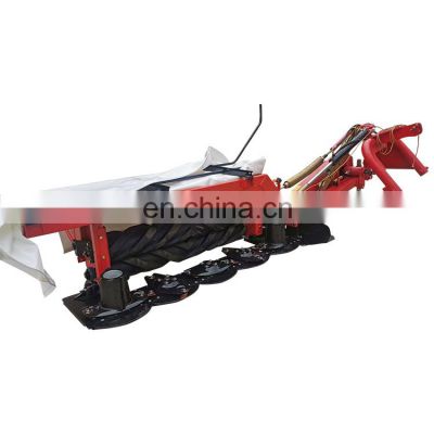 Efficient Tractor side mount 3-point hitch 205 cm wide 5 discs rotatory Disc mower with conditioner alfaalfa harvester