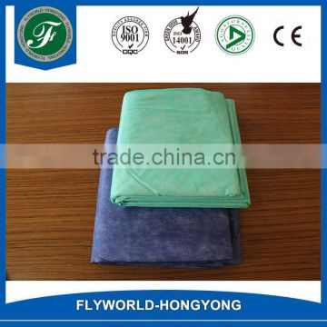 Green disposable paper blanket