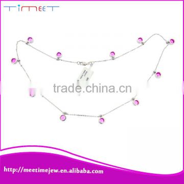 Cheap Fashion flower shaped pendant necklaces