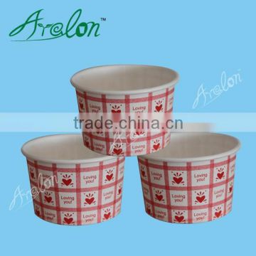 Disposable ice cream paper container/tubs