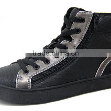 Italian new design men casual shoes fashion high quality men flat casual sports shoe with Zipper men shoes