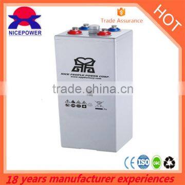 Tubular gel battery 2v 1000ah solar OPzV1000-2 for UPS