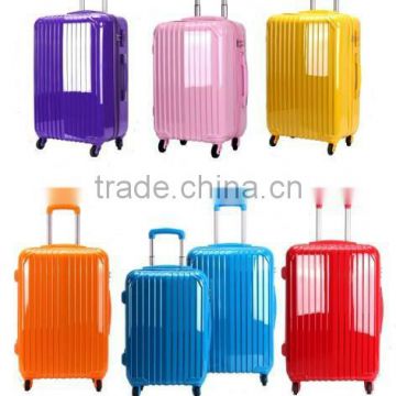 Colourful ABS PC Luggage 3PCS ABS PC Trolley Luggage Set