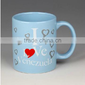 Wholesale Valentine's Day mugs white custom porcelain mug