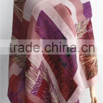 2015 New Fashion Tree Pattern Printed Wool Scarf                        
                                                Quality Choice