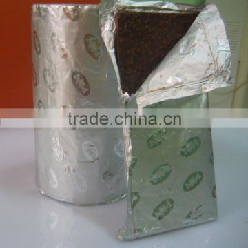 KEMAO-EMBOSSING chocolate aluminum foil with lacquer