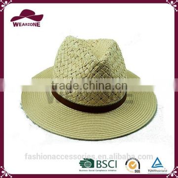 2015 China new design paper straw bucket hat