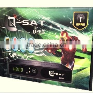 Q-sat q28g. Qsat Q28G hd gprs dvb-s2 decoder and DVB-T2 combo for Africa