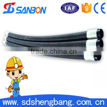 Over 10 years experience High pressure dn100*3000mm concrete pump rubber hose