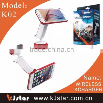 K02 qi standard adsorption wireless charger for iphone and sumsung from Kcharger