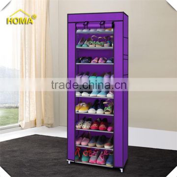 Free standing large non-woven shoe storage cabinet