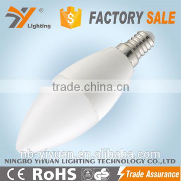 E14 led bulb light C30 7W 560LM CE-LVD/EMC, RoHS, Approved Aluminium-Plastic housing