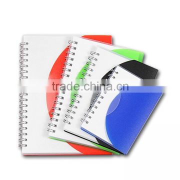 Multi-Color Spiral Binding Plastic Cover Notebook, Custom Notebook (BLY5-5017PP)