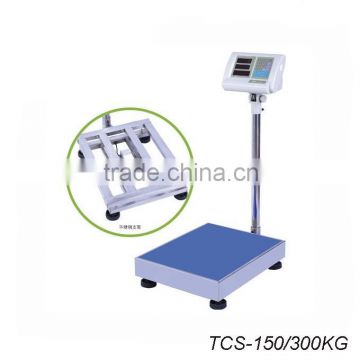 TCS 150kg 300kg Stainless Steel Electronic Platform Scale