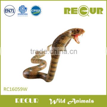 simulated suffered toy, wild toy, large size king cobra toy