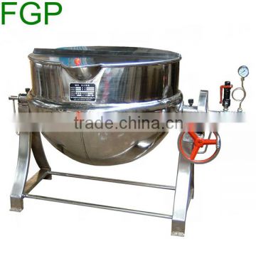 Inclined Stainless steel Jacketed kettle(jacket pot,steam cooker ,food machine)