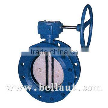 worm gear actuated butterfly valve