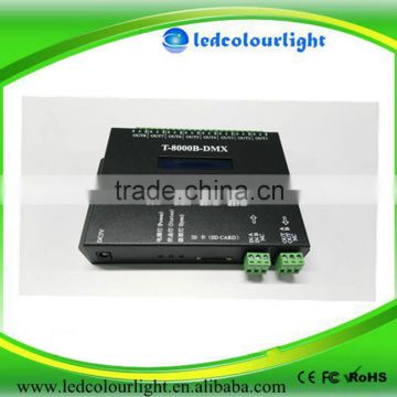T-8000B DMX SD card controller support standard DMX512 WS2811 with adress writer function