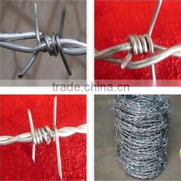 2016 hot selling low price pvc coated barbed wire fence
