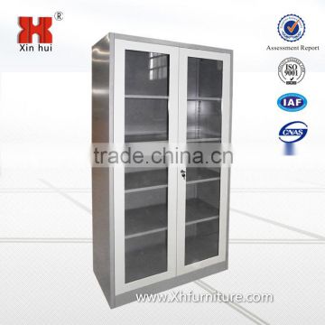 Modern design steel filing cabinet,glass door cabinet,metal cabinet shelf support
