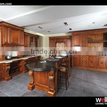 Luxury Solid Wood Kitchen Cabinet---Rococo