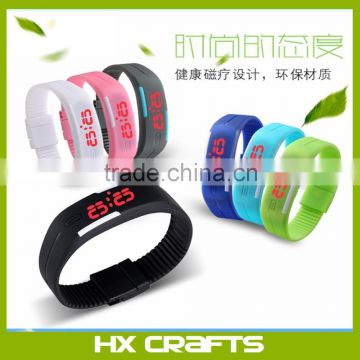 New Arrival Hot Selling Factory Direct Sell Silicone LED Touch Screen Watches Instructions Custom Logo LED Bracelet Watch