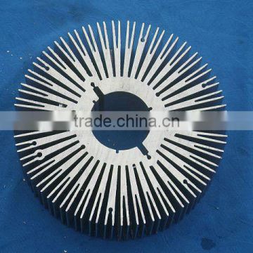 High quality round aluminum material extruded LED heat sink