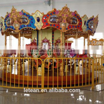 Fairground Games Cheap Amusement Ride Equipment 16 Seats Small Carousel LT-7014