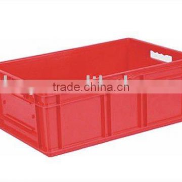 Standard plastic crate stackable