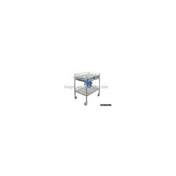 Stainless Steel Medical Trolley (Double Containers)