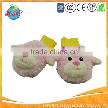 high quality super soft winter plush glove for kids