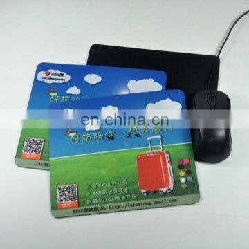 Full coor printing cheap price cloth surface rubber mousemat