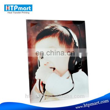 High Quality Sublimation 8'' Glass Photo Frame without Mirror Side