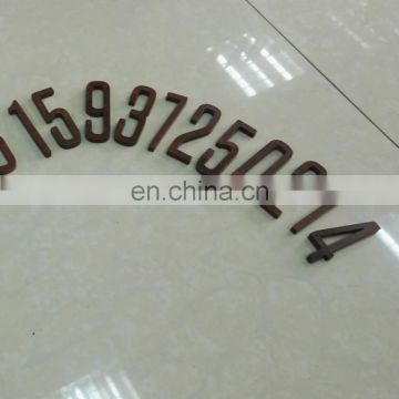 Custom Logo laser cutting steel rusted house number signs